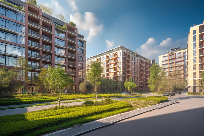 绿色草地多层建筑宜居小区清晰的摄影图高清的图片城市建筑设计,高清,摄影图,摄影图片,图片大全,摄影图免费下载